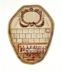 Burial Society Plaque with Depiction of the Preparations for Burial